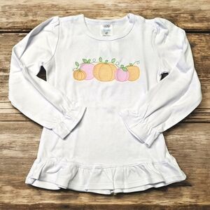Ruffle hem and sleeve Pumpkin Patch Long Sleeve t-shirt